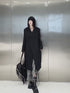 Solid Collar Long Jacket